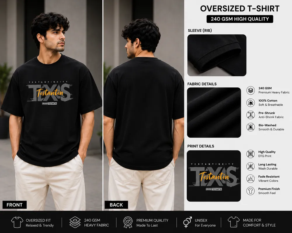 Black Testantin Graphic T-Shirt thumbnail 2