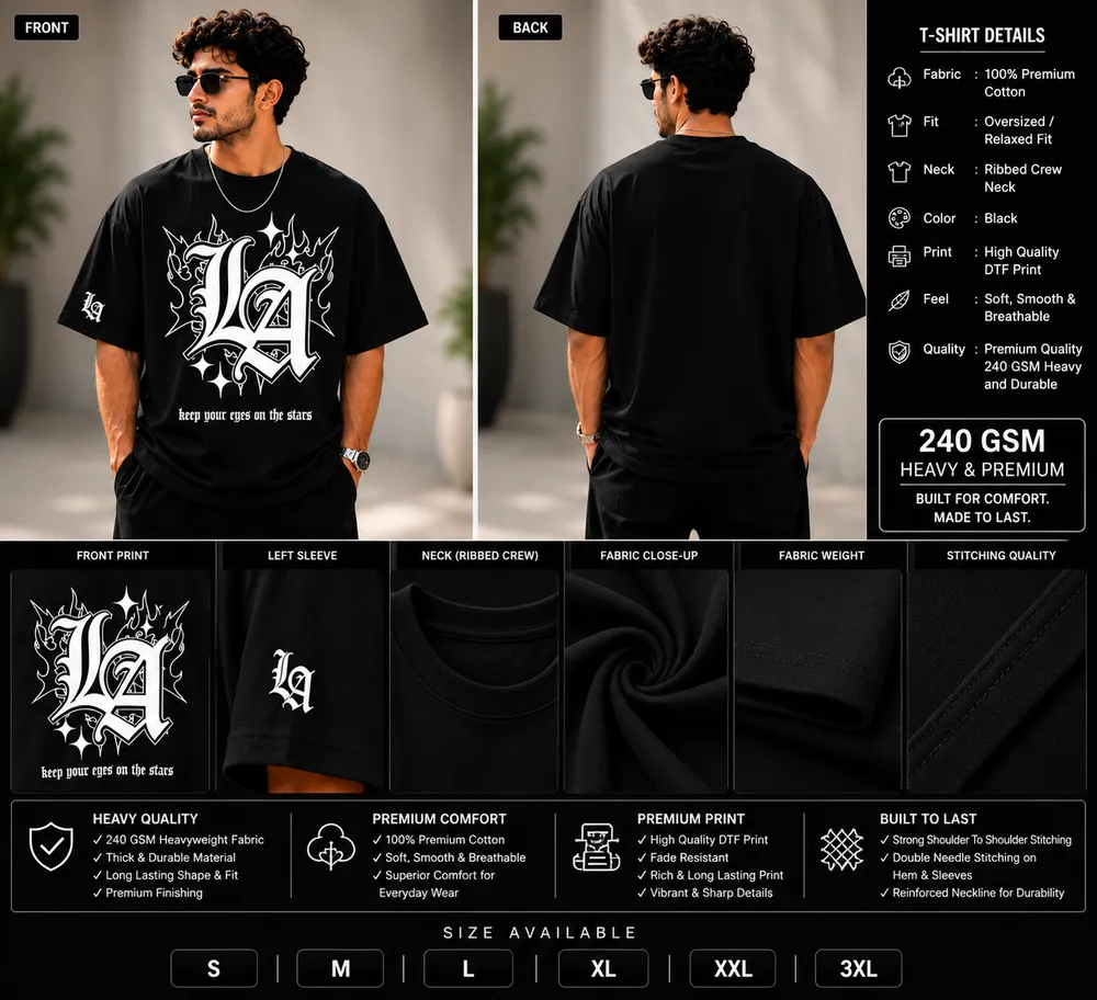 LA Stars Oversized T-Shirt - Image 2