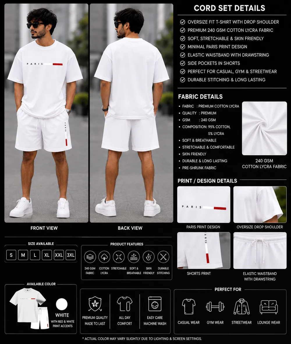 Paris White Co-Ord Set - Image 2