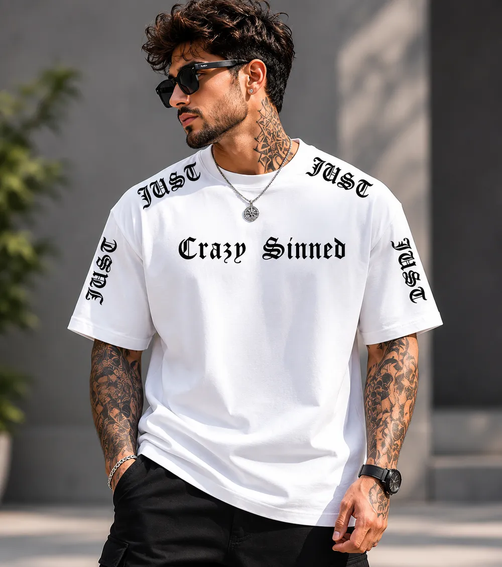 White LA Gothic Graphic T-Shirt - Image 2
