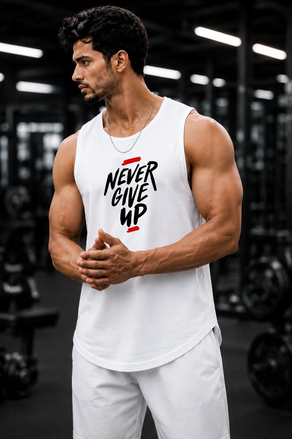Never Give Up Tank Top - Image 1