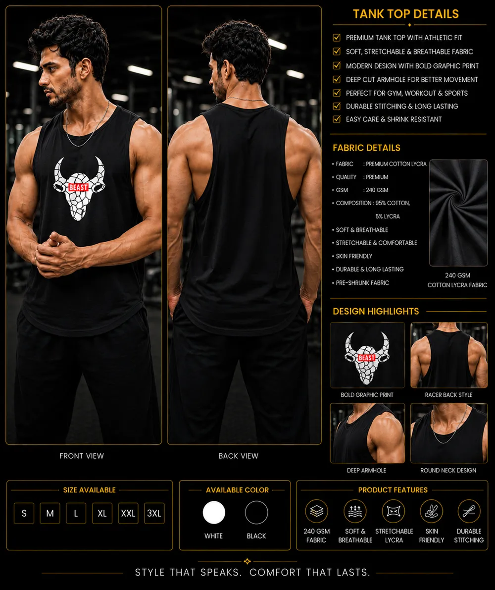 Beasts Bull Tank Top - Image 2