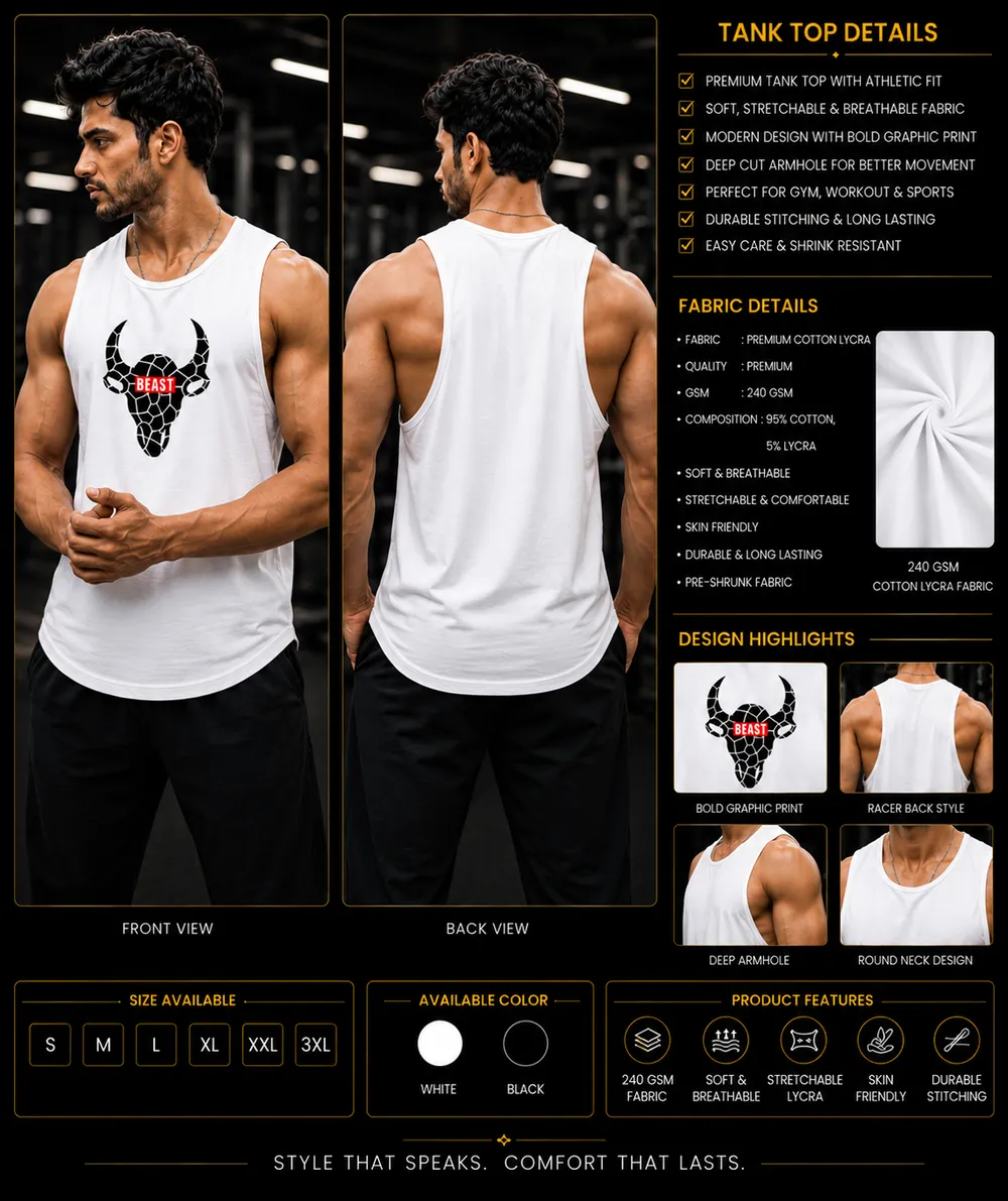 Beast Bull Tank Top - Image 2