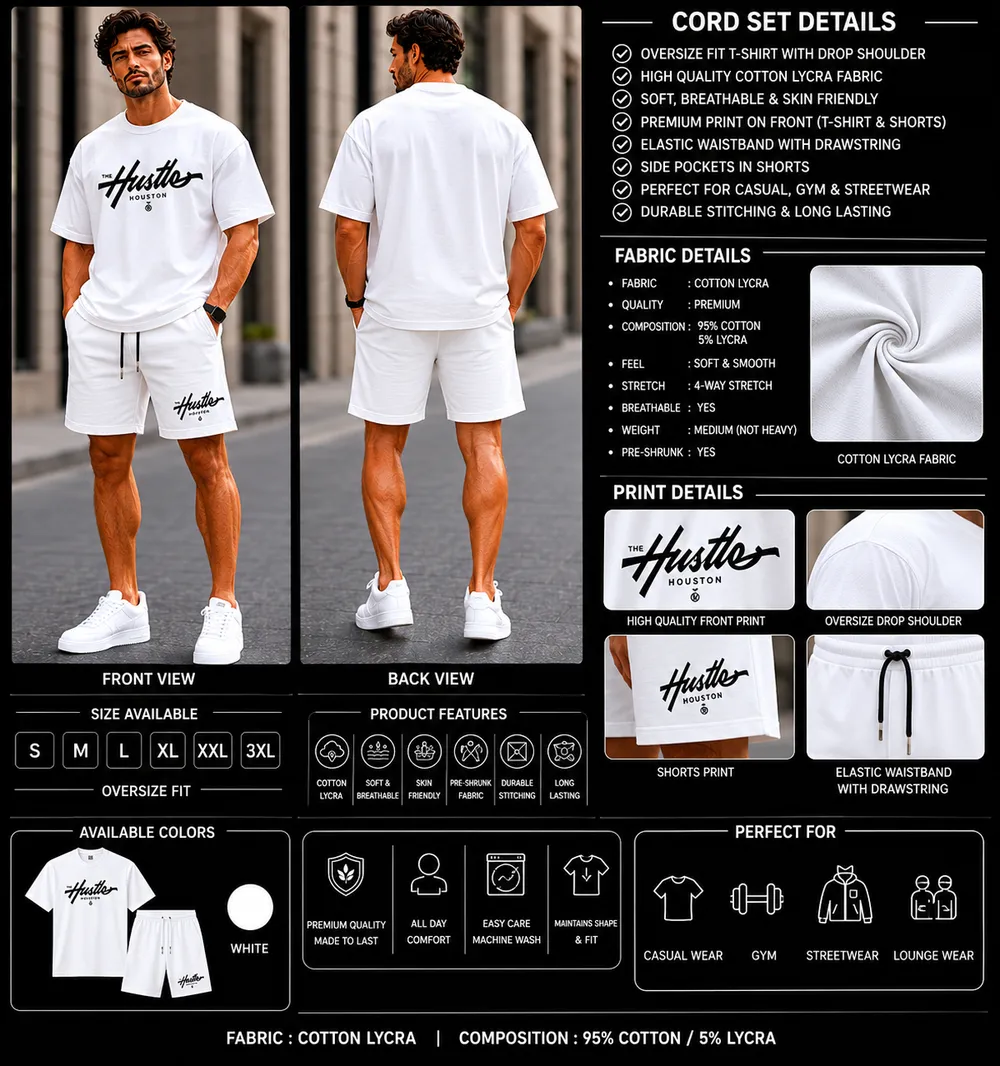 Hustler Pure White Co-Ord Set thumbnail 2