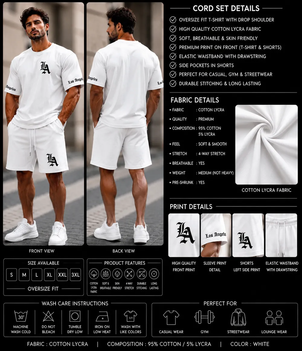 LA White Co-Ord Set - Image 2