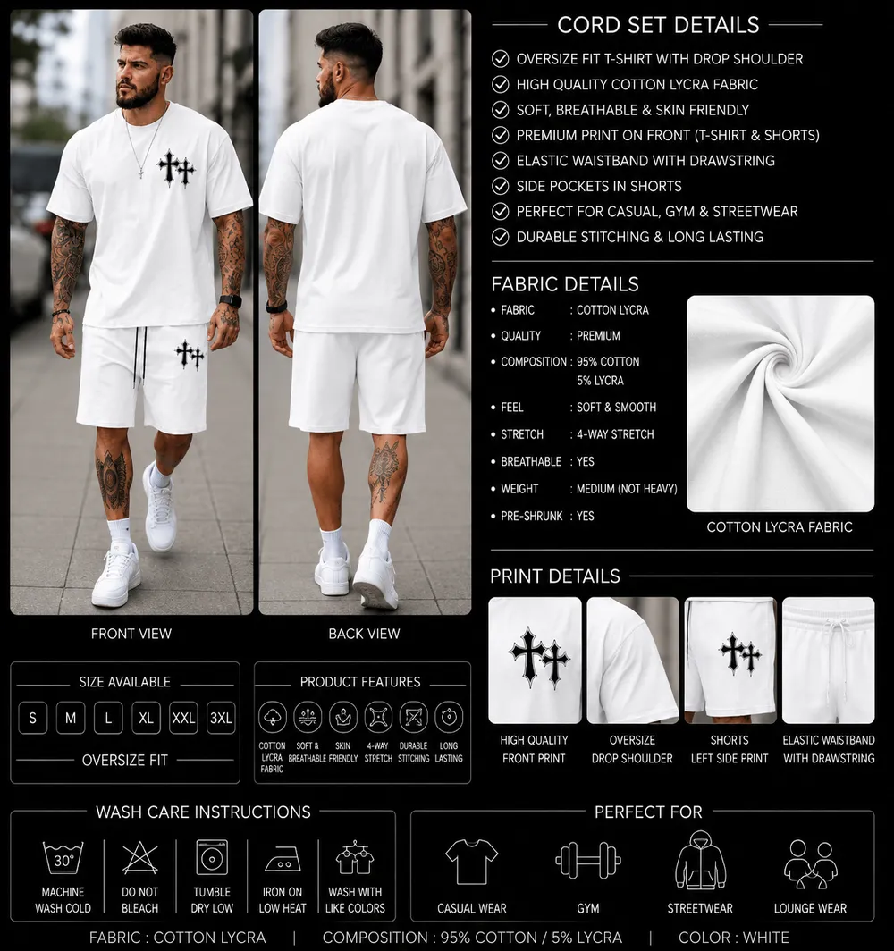 Ivory Cross Elite Co-Ord Set thumbnail 2