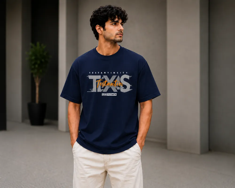  Blue Testantin Graphic T-Shirt thumbnail 2