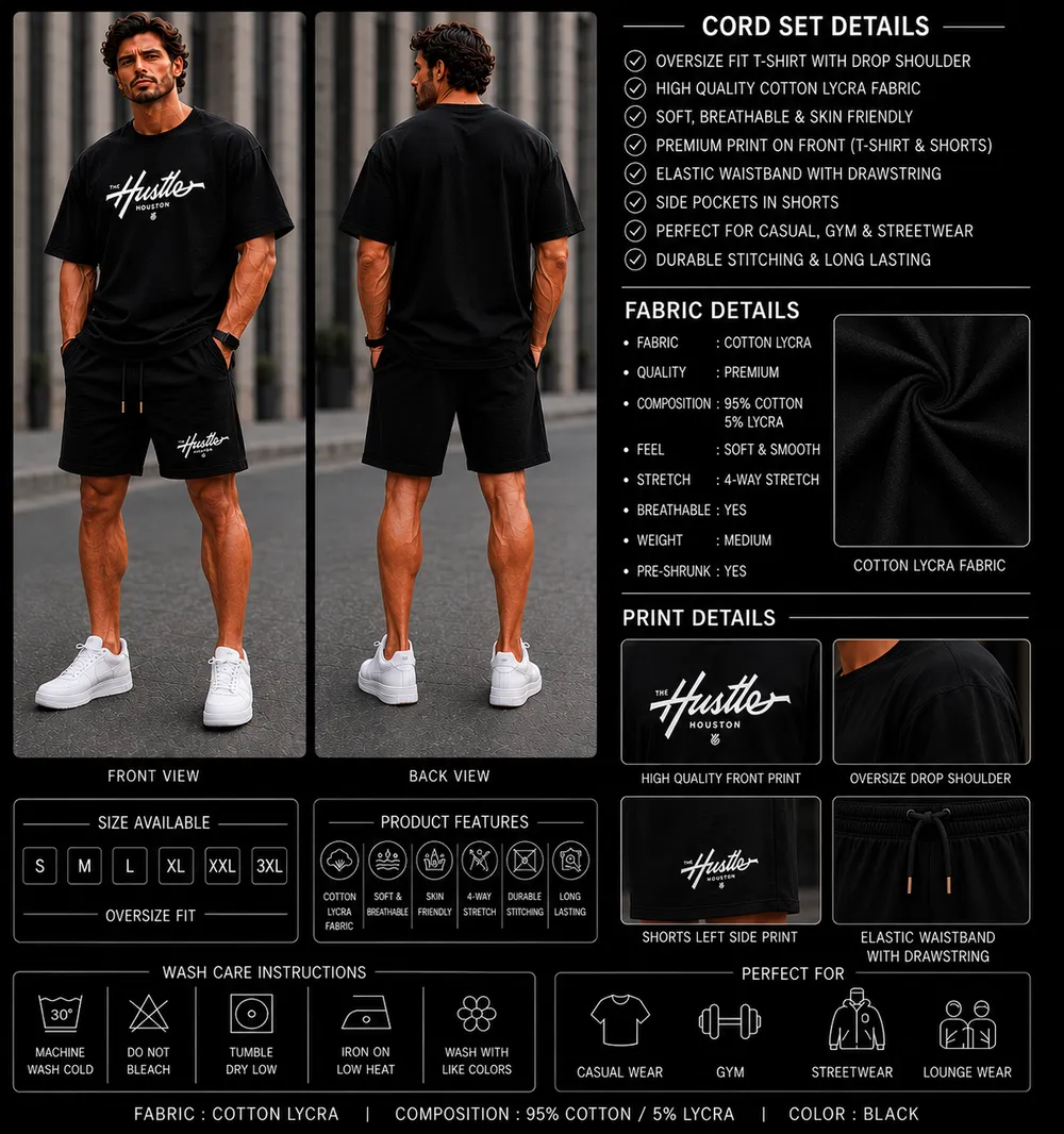 Hustler Midnight Black Co-Ord Set thumbnail 2
