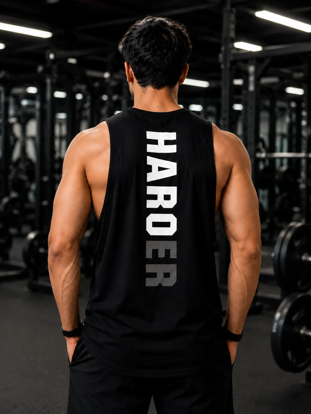 Harder Back Print Tank Top - Image 1